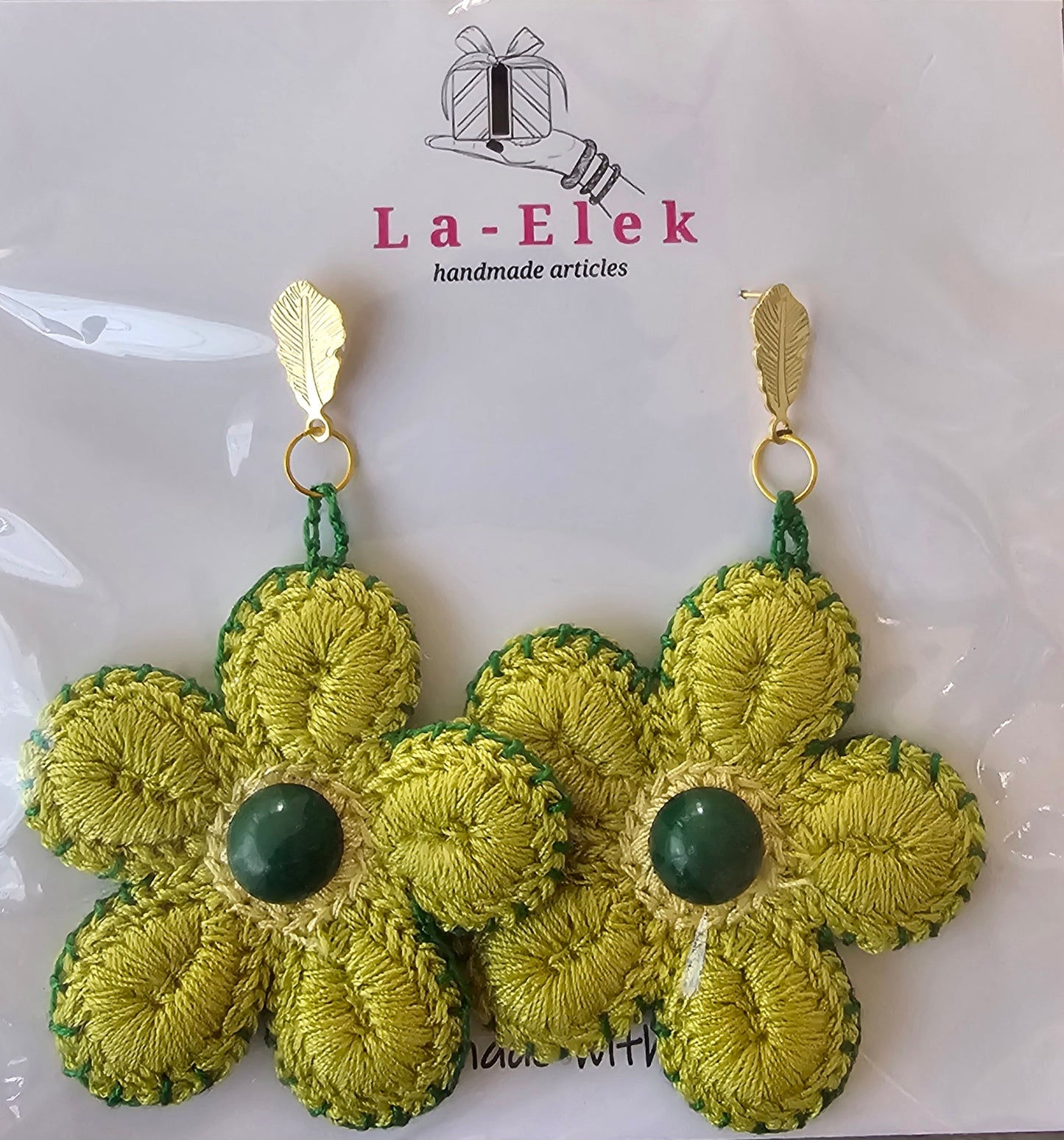 Floral Earrings with Stud