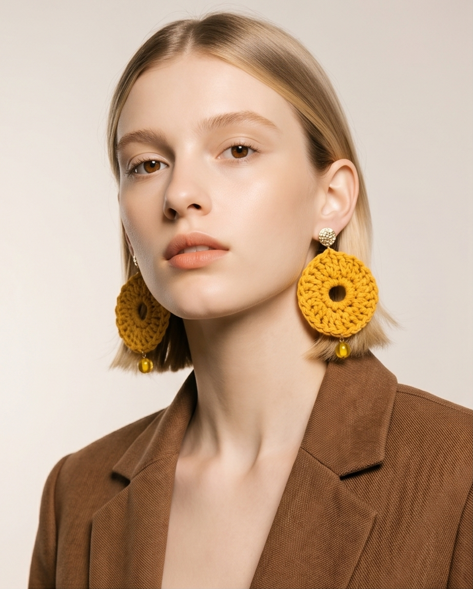 Large Round Earrings