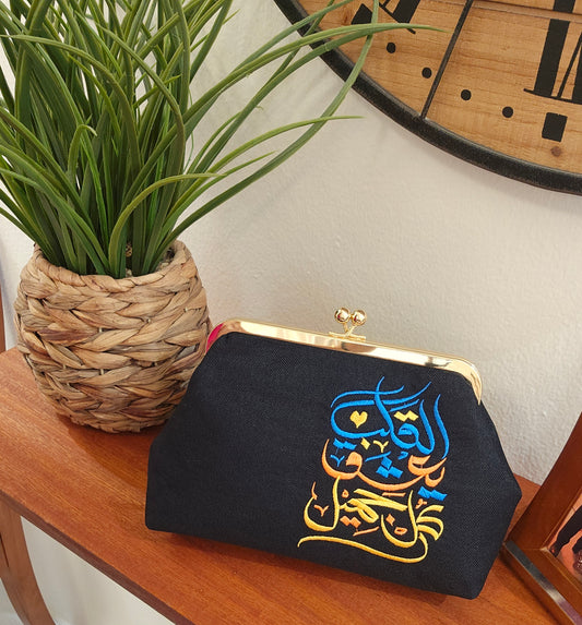 Ebroidered Black Clutches