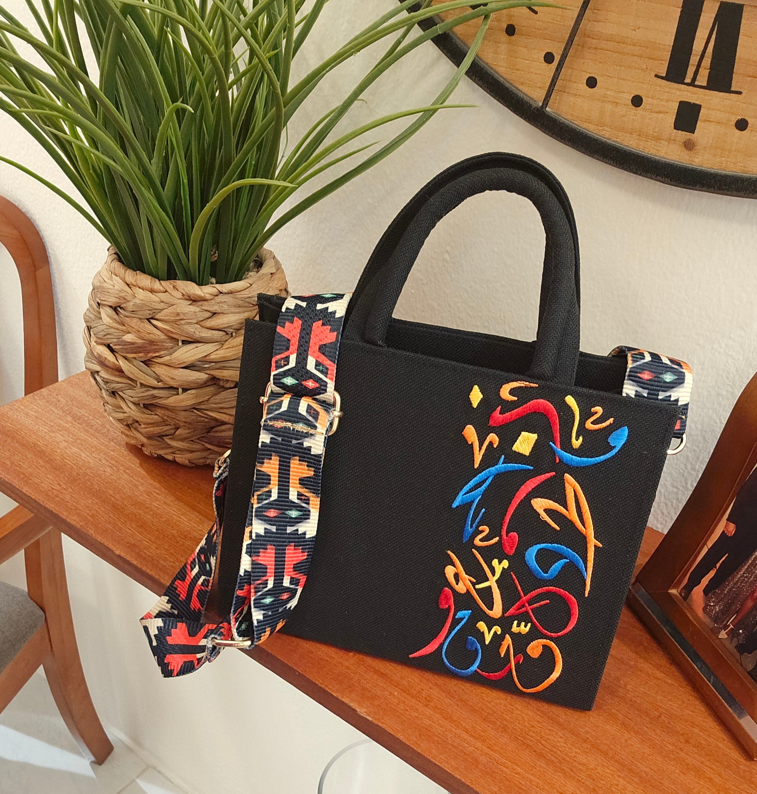 Embroidered Canvas Handbags