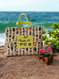Extra-large embroidered Beach bag