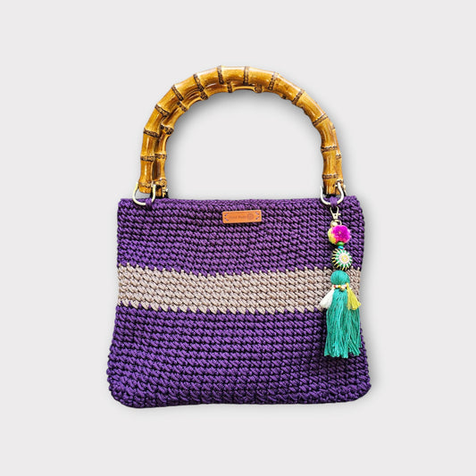 Mauve/Grey Tote Bag