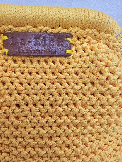 Yellow Snap clutch