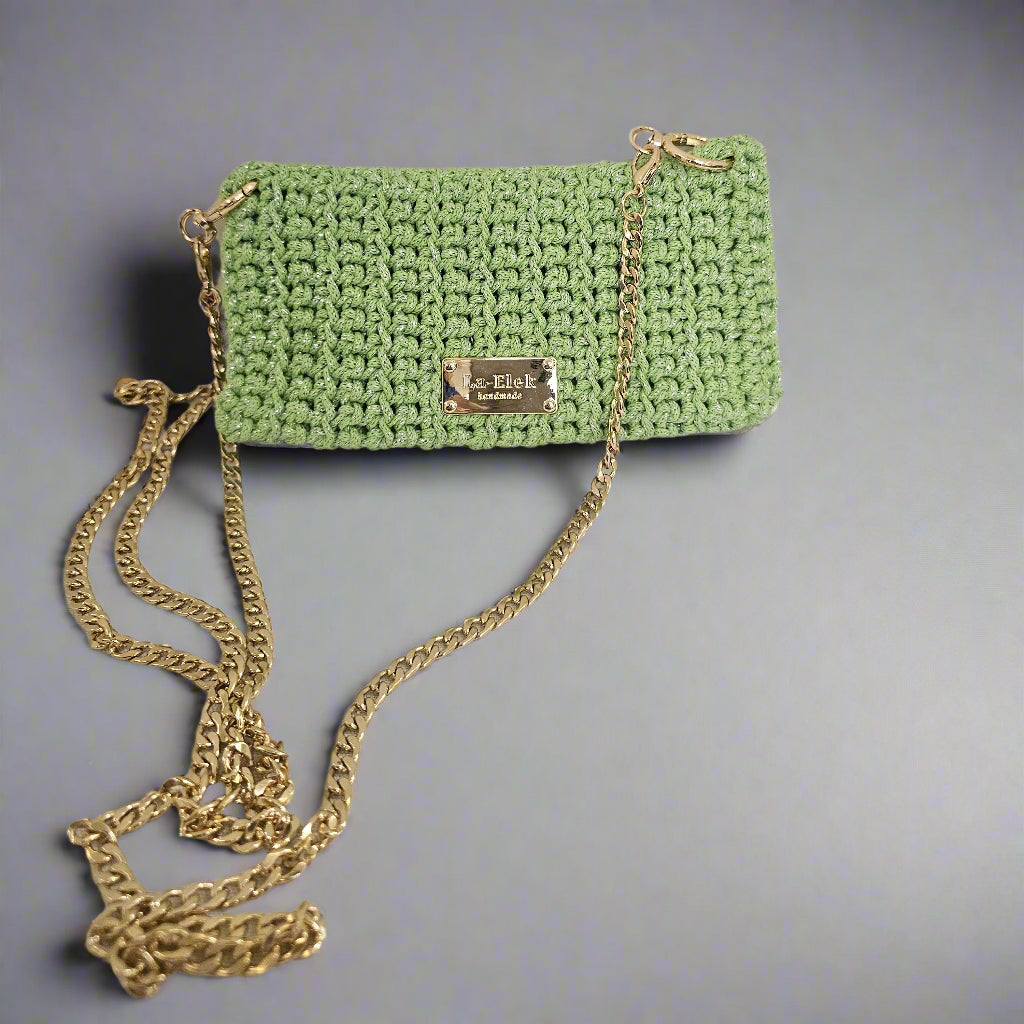 Lime Green Crossbody Wallet