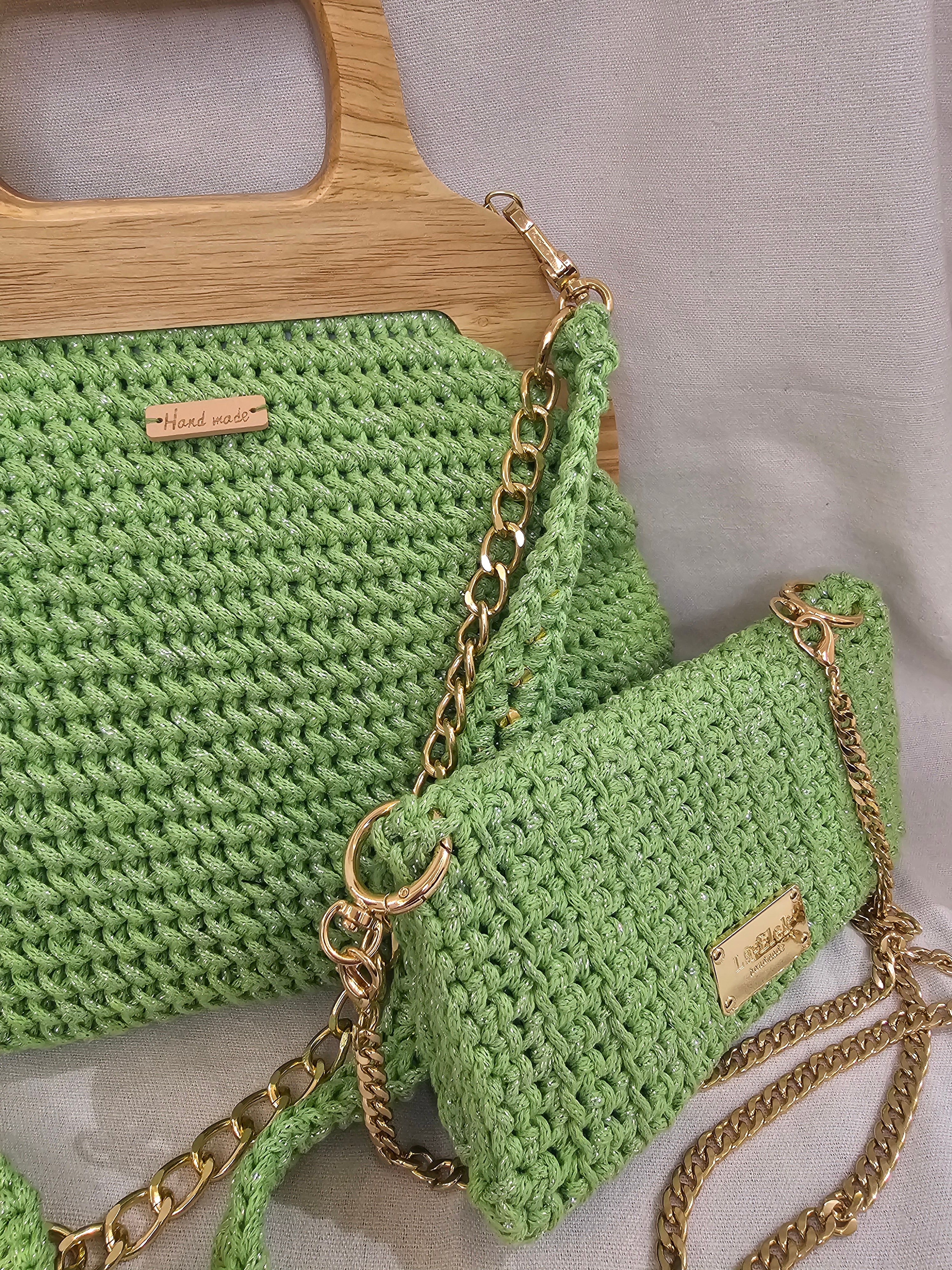 Lime Green Crossbody Wallet