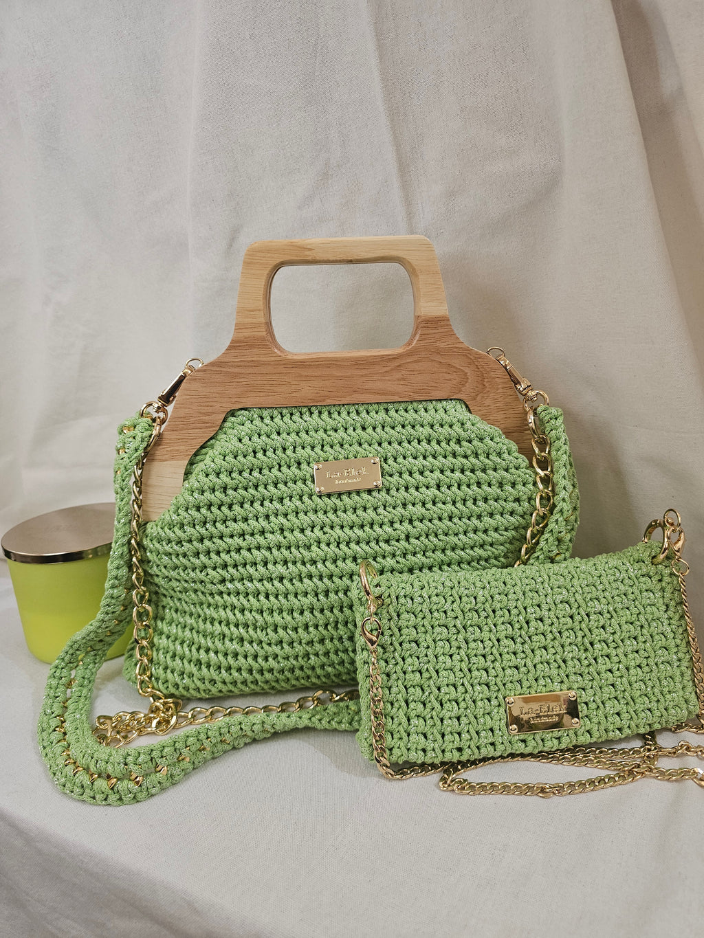 Lime Green Crossbody Wallet