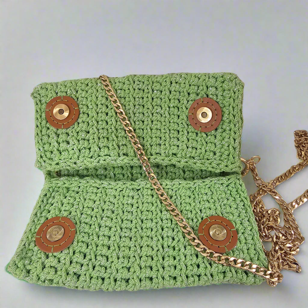 Lime Green Crossbody Wallet