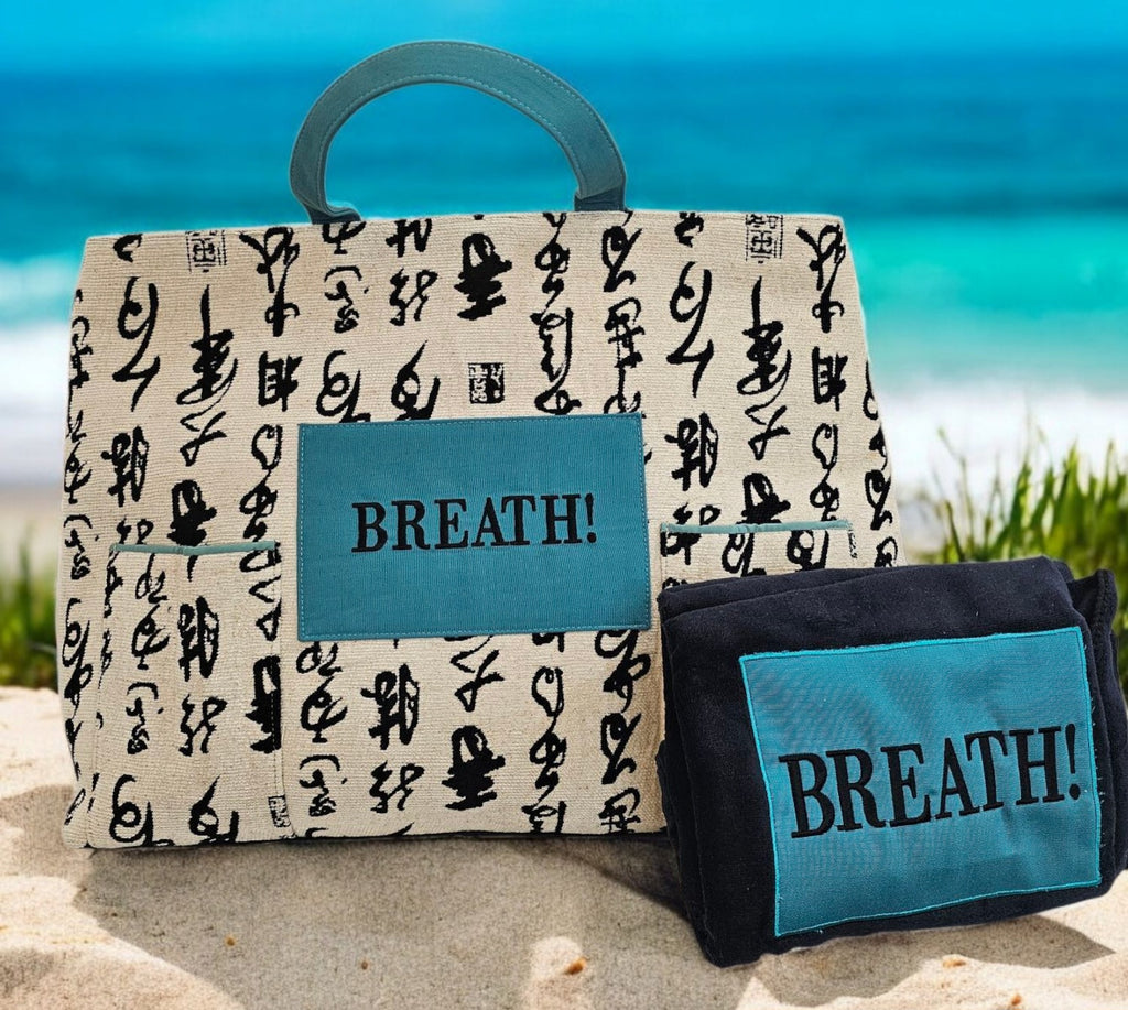 Extra-large embroidered Beach bag