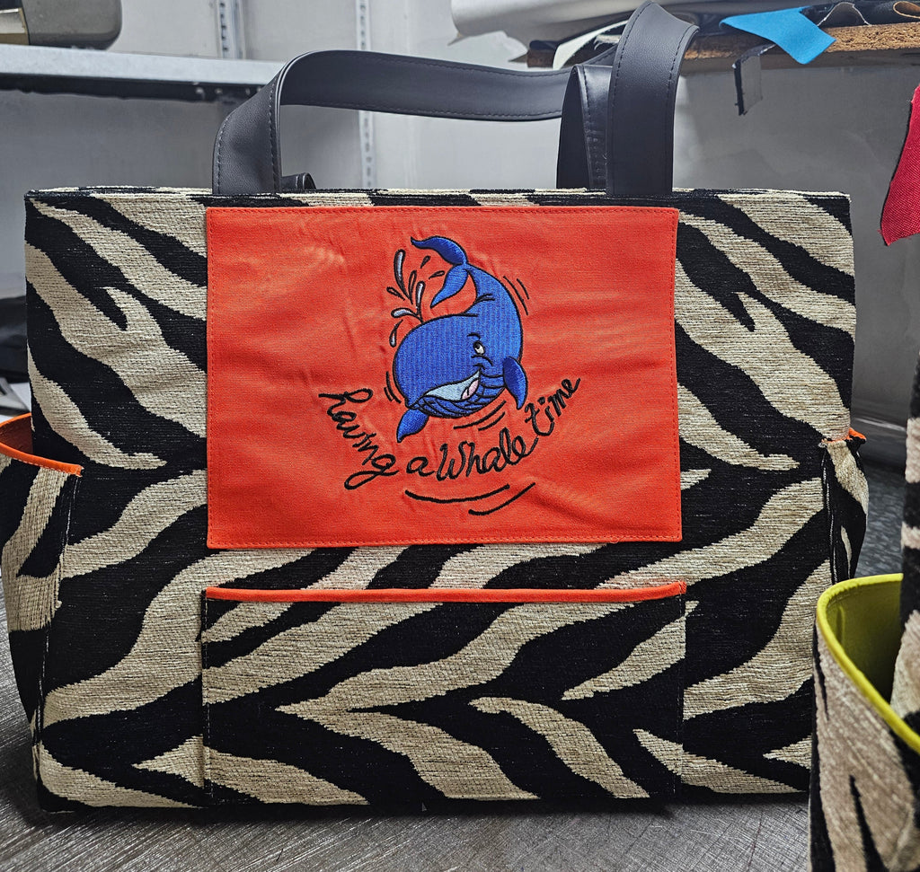 Large Zebra Beach Bag