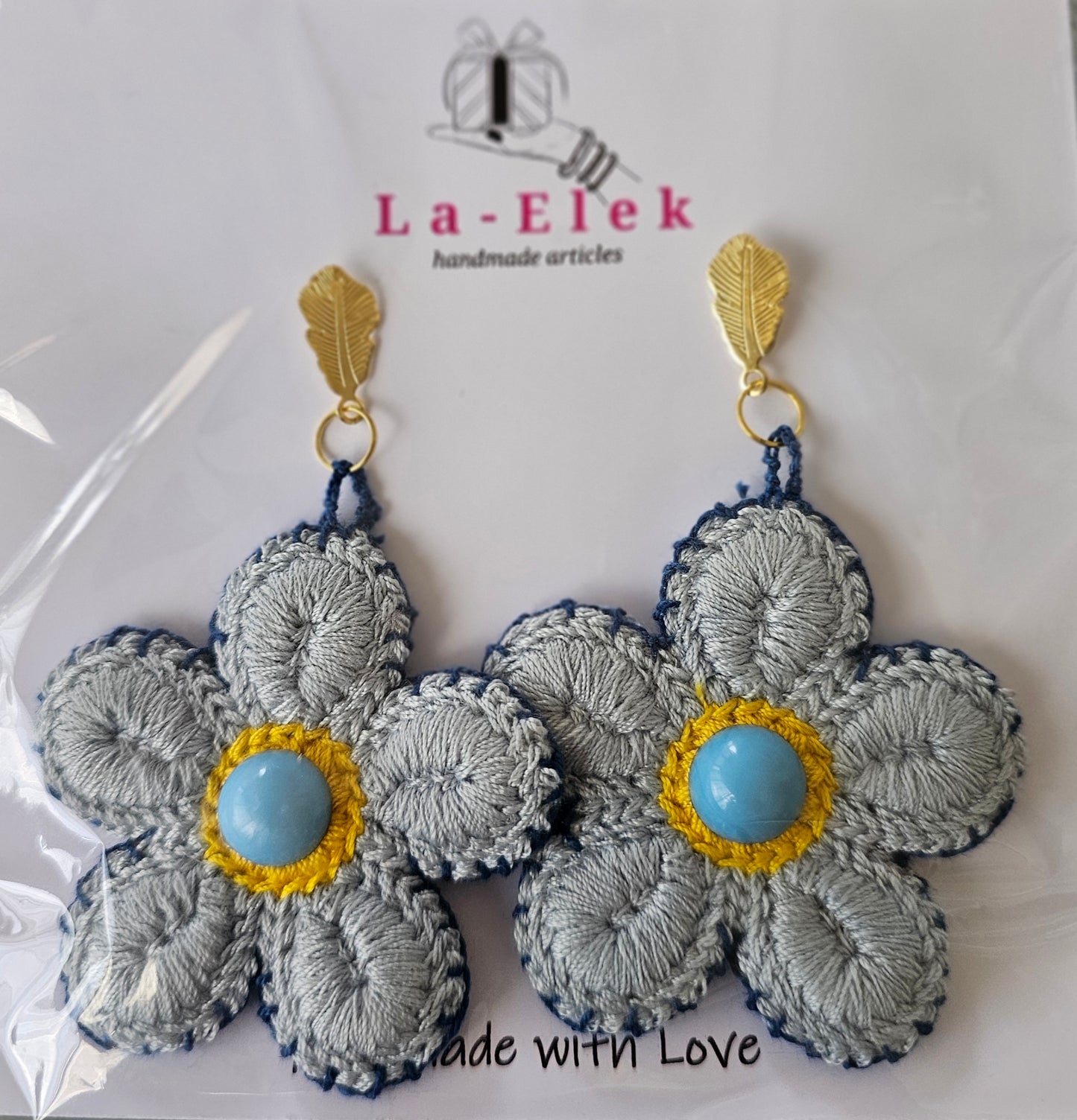 Floral Earrings with Stud
