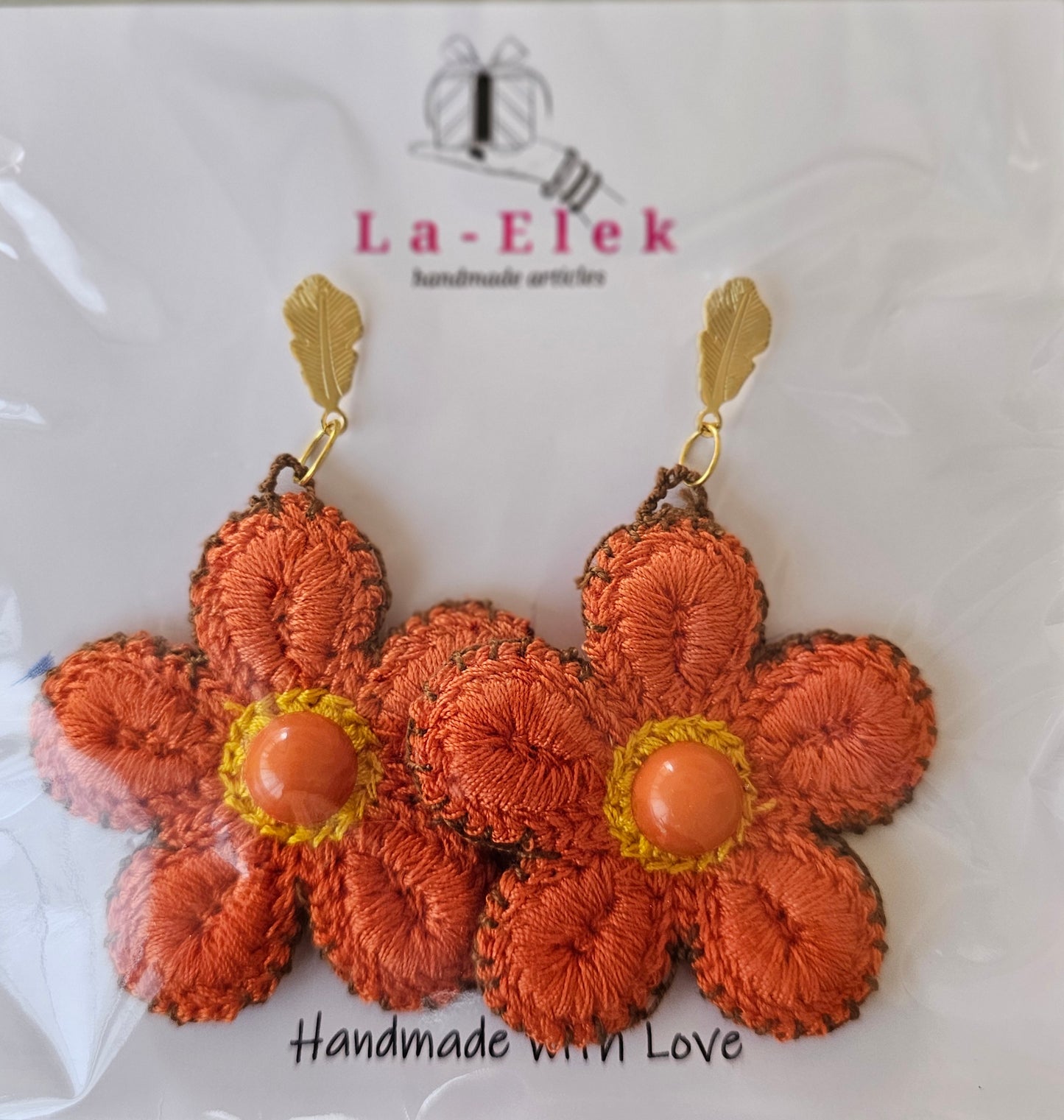Floral Earrings with Stud