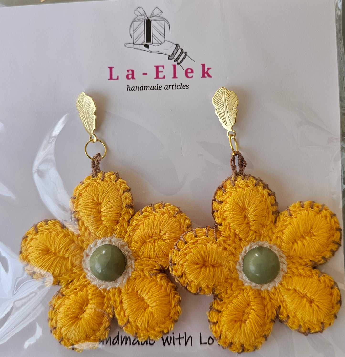 Floral Earrings with Stud