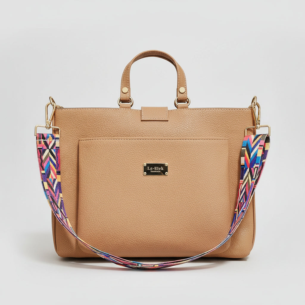 Tan Leather Laptop Bag
