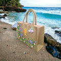 Painted Beach Bag