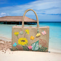 Painted Beach Bag