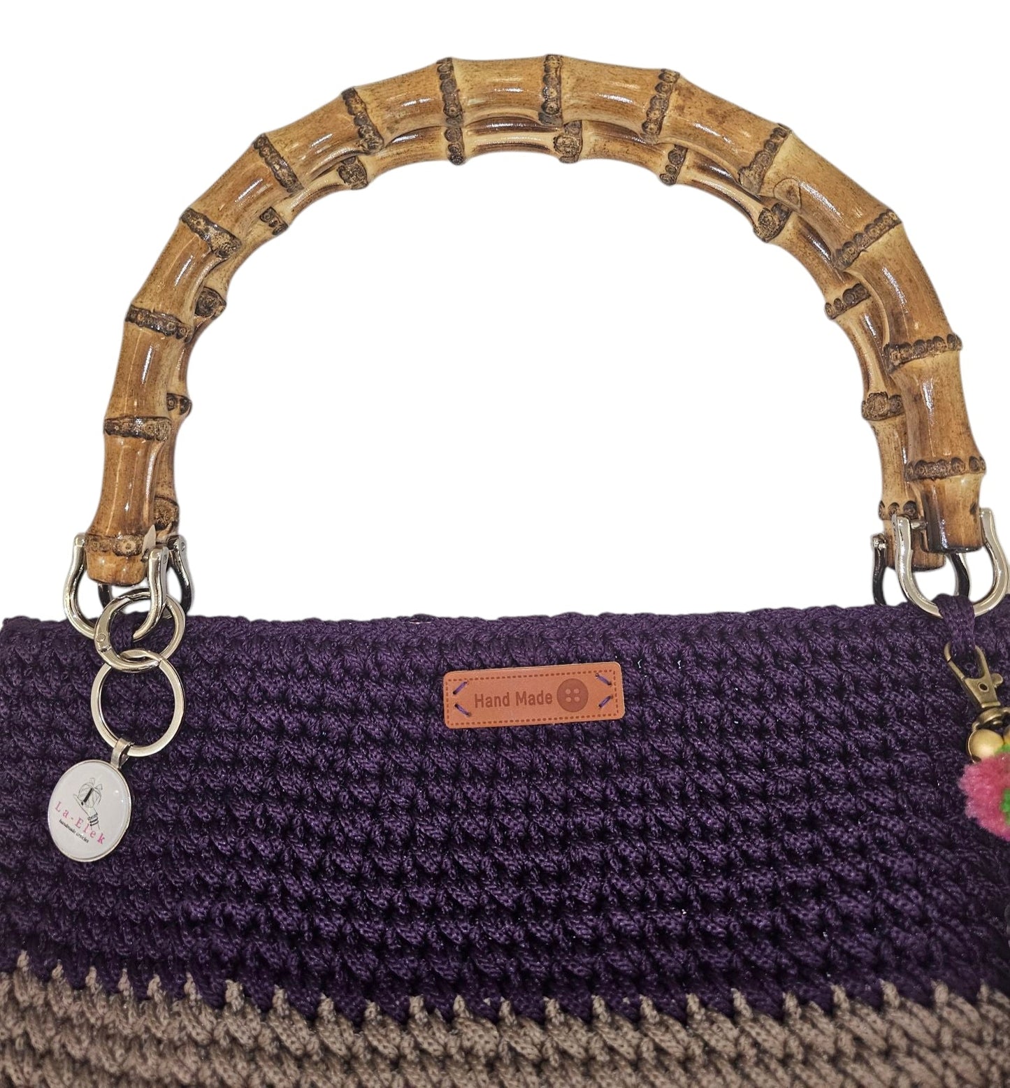 Mauve/Grey Tote Bag