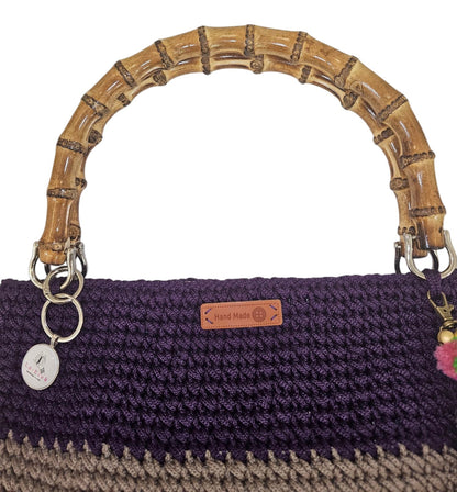 Mauve/Grey Tote Bag