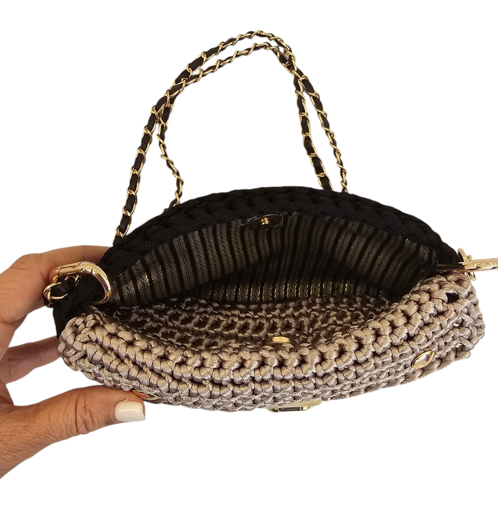 Silk Black and Greige