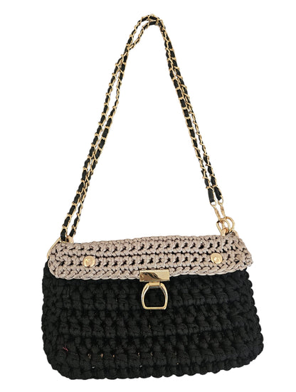 Silk Black and Greige